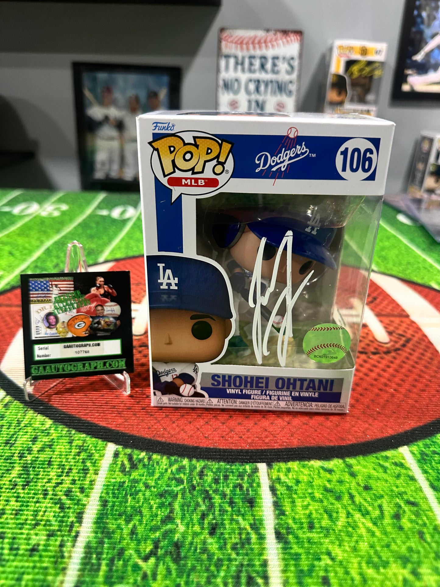 Shohei Ohtani Los Angeles Dodgers Hand Signed Funko Pop # 106 W/ COA
