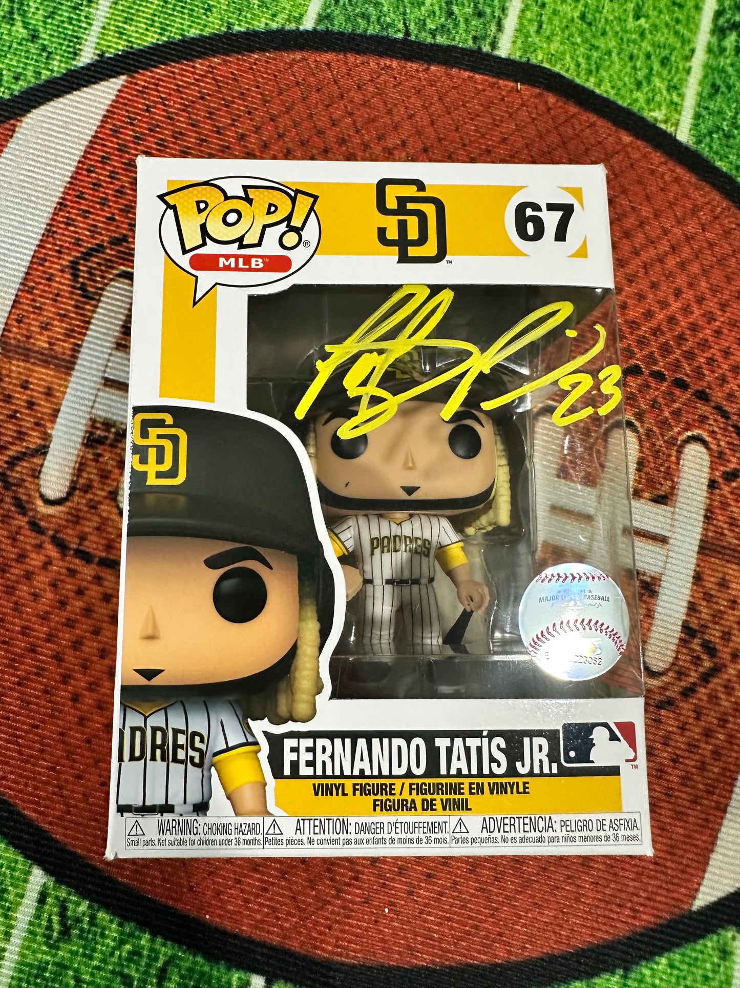 Fernando Tatis Jr Hand Signed San Diego Padres Funko Pop # 67 W/ COA