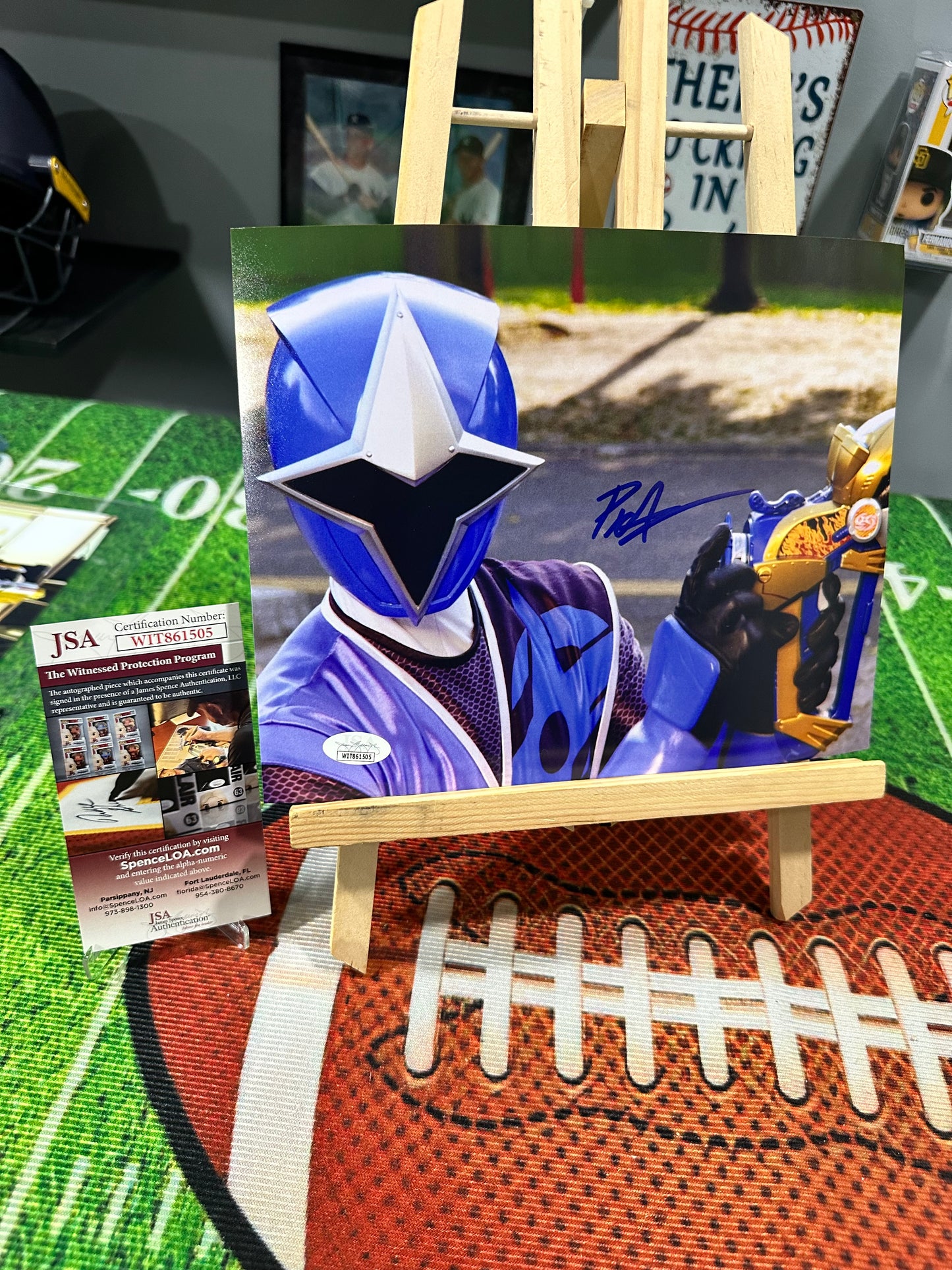Peter Sudarso Power rangers " Blue Ranger " Hand Signed 8x10 Photo w/ JSA COA
