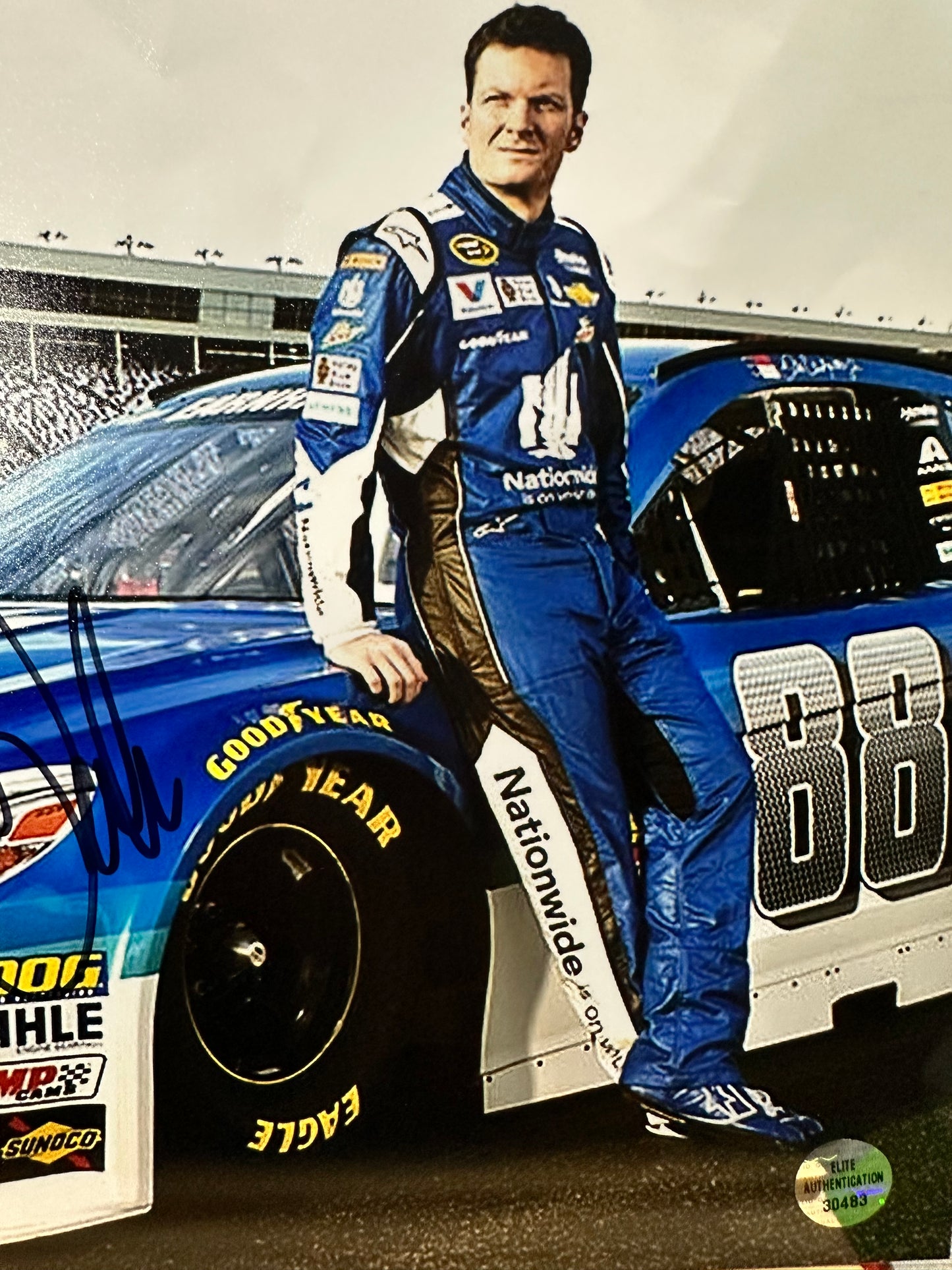 Dale Earnhardt Jr HOF Nascar Legend Hand Signed 8x10 Photo W/ COA