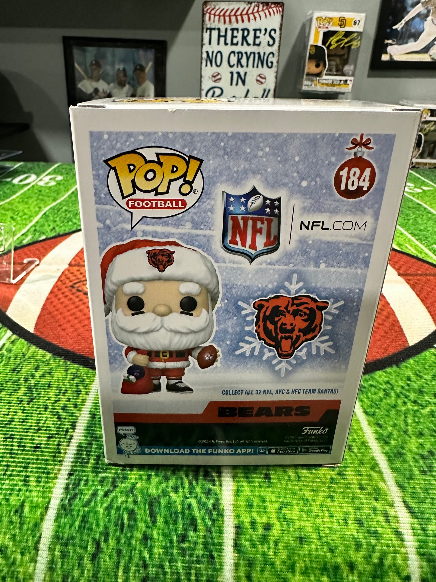 Dan Hampton Chicago Bears Hand Signed Funko Pop W/Inscription # 184 W/ COA JSA