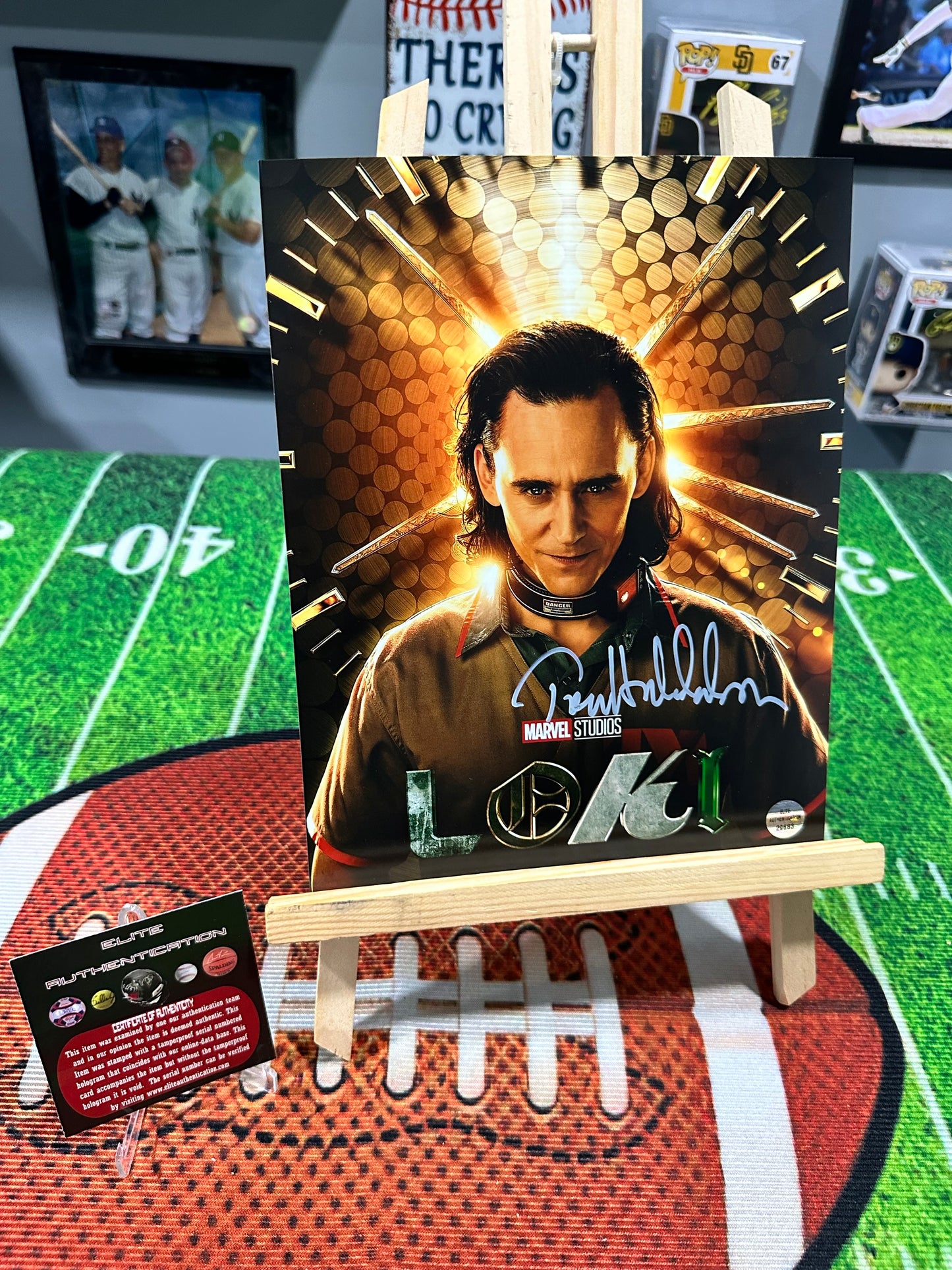 Tom Hiddleston “Loki” Marvels Hand Signed 8x10 Photo w/COA