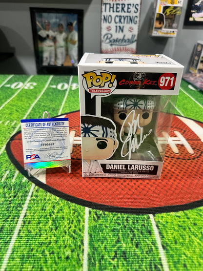 Ralph Macchio " Daniel Larusso " Cobra Kai Funko pop # 971 W/ COA PSA