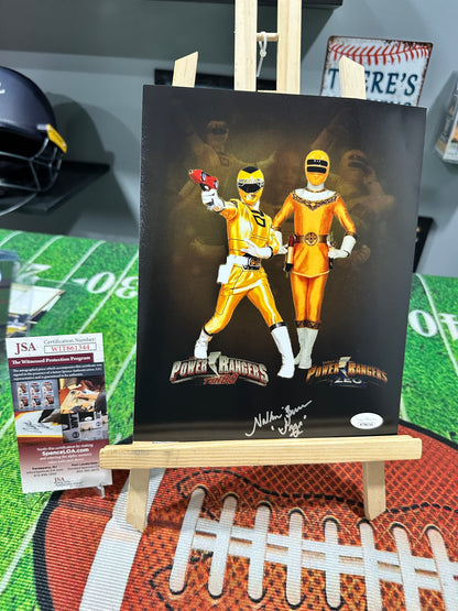 Nakia Burrise  Power rangers " Yellow Ranger " Hand Signed 8x10 Photo w/ JSA COA