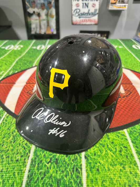Al Oliver #16 Hand Signed Full Size Batting Helmet W/ COA JSA