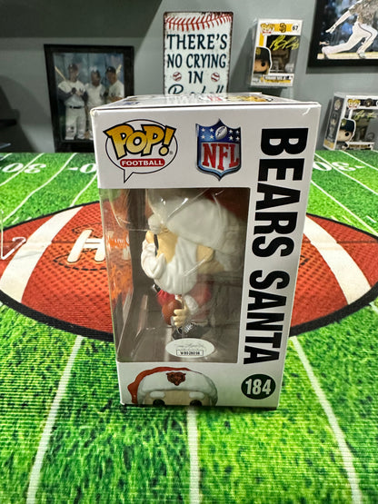 Dan Hampton Chicago Bears Hand Signed Funko Pop W/Inscription # 184 W/ COA JSA
