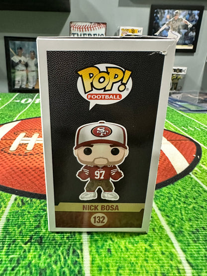 Nick Bosa San Francisco 49ers Hand Signed Funko Pop #132  W/ COA