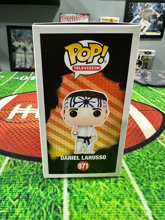 Ralph Macchio " Daniel Larusso " Cobra Kai Funko pop # 971 W/ COA PSA