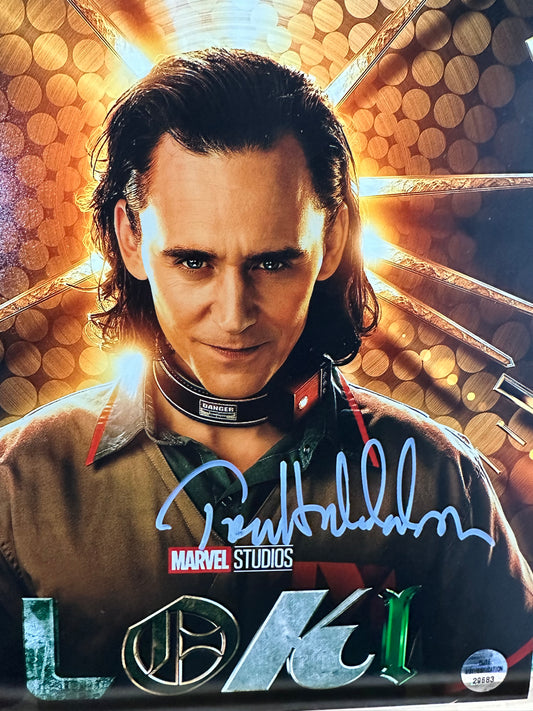 Tom Hiddleston “Loki” Marvels Hand Signed 8x10 Photo w/COA