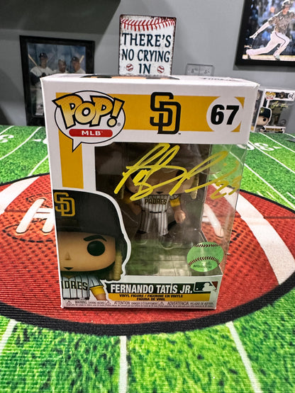 Fernando Tatis Jr Hand Signed San Diego Padres Funko Pop # 67  W/ COA