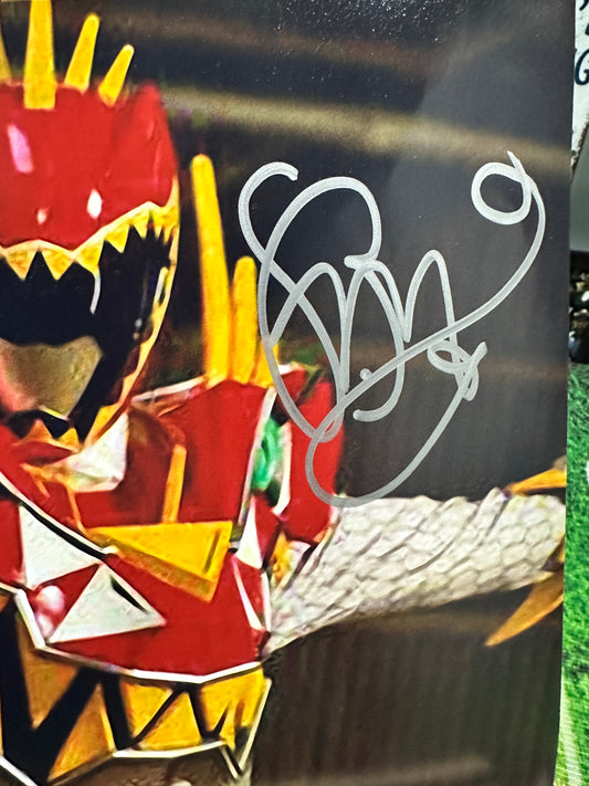 Brennan Mejia Power rangers " Red Ranger " Hand Signed 8x10 Photo w/ JSA COA