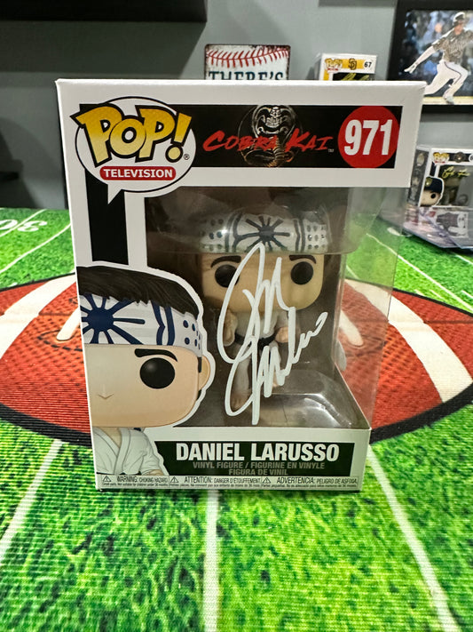 Ralph Macchio " Daniel Larusso " Cobra Kai Funko pop # 971 W/ COA PSA