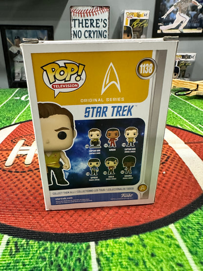 William Shatner Hand Signed " Captain Kirk " Funko Pop # 1138 W/COA