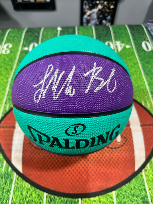 Lamelo Ball Charlotte Hornets Hand Signed Spalding Basketball W/ Coa