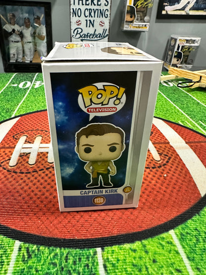 William Shatner Hand Signed " Captain Kirk " Funko Pop # 1138 W/COA