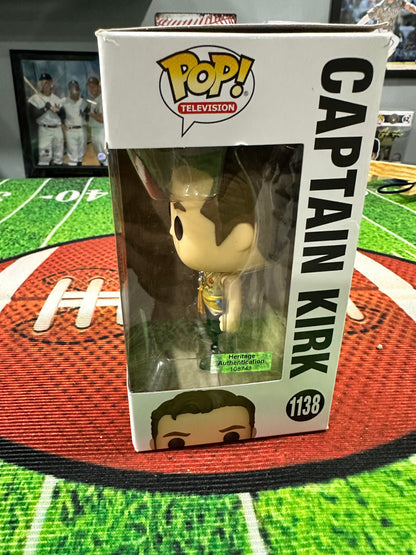 William Shatner Hand Signed " Captain Kirk " Funko Pop # 1138 W/COA