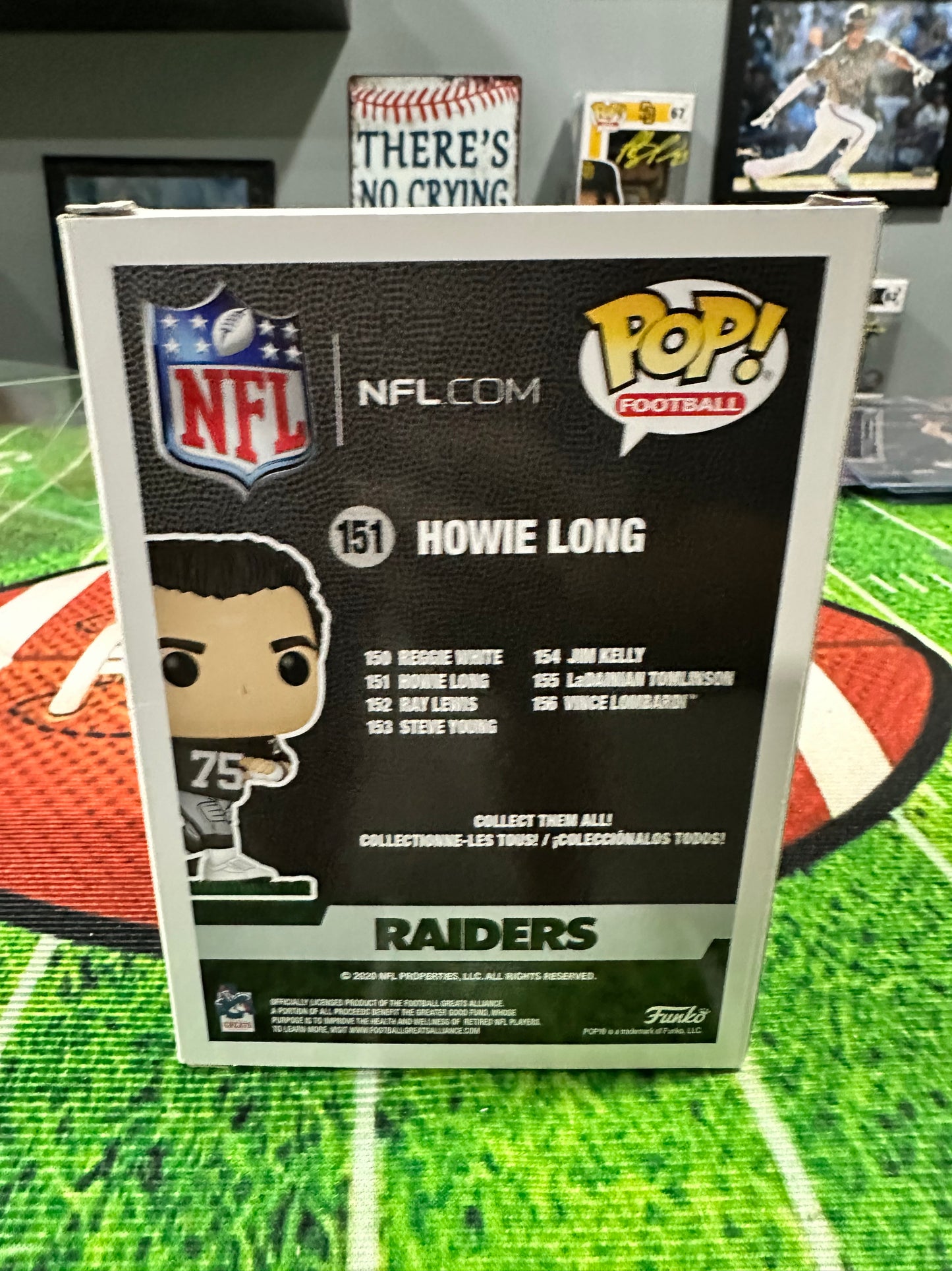 Howie Long HOF Vegas Raiders Hand Signed Funko Pop # 151 W/ COA