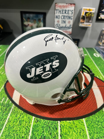 Brett Favre New York Jets HOF QB Hand Signed FS Helmet W/ COA