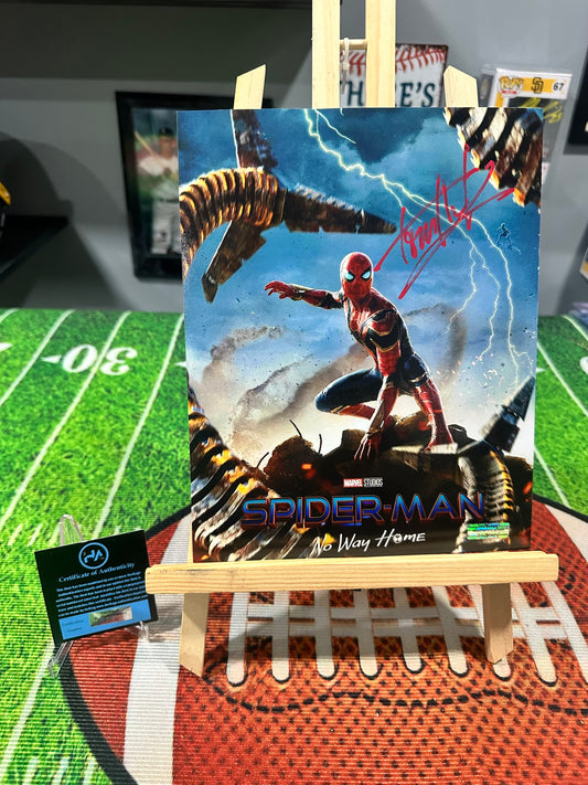 Tom Holland Hand Signed Marvel Spider Man Photo W/ COA