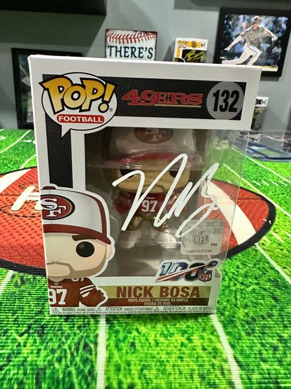 Nick Bosa San Francisco 49ers Hand Signed Funko Pop #132  W/ COA