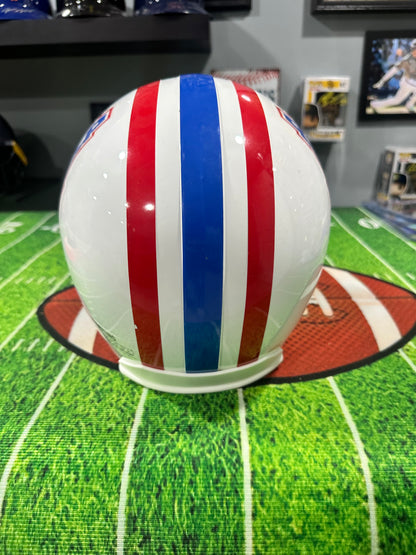 Chris Johnson Hand Signed FS Houston Oilers Helmet w/Inscription W/ COA JSA