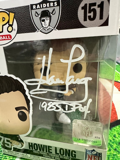 Howie Long HOF Vegas Raiders Hand Signed Funko Pop # 151 W/ COA