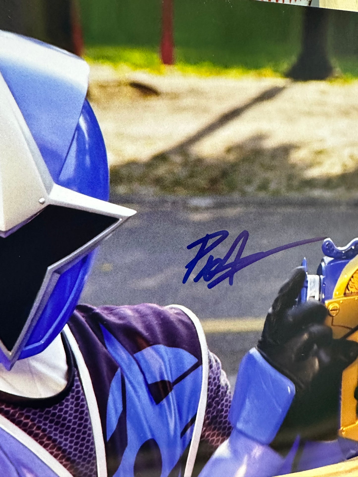 Peter Sudarso Power rangers " Blue Ranger " Hand Signed 8x10 Photo w/ JSA COA