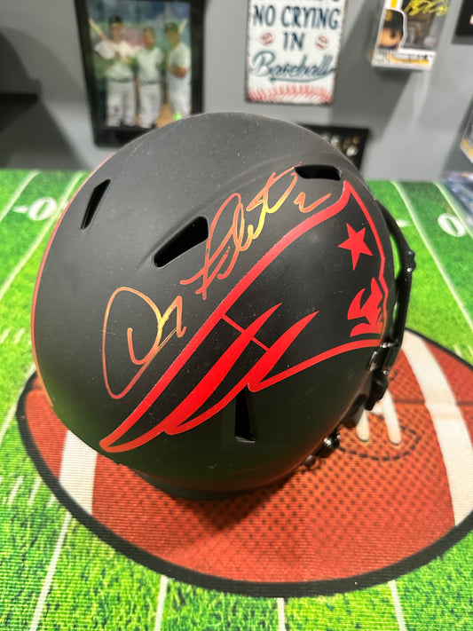 Doug Flutie New England Patriots HOF QB Hand Signed FS Helmet W/ Beckett COA