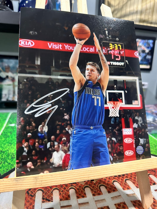 Luka Doncic Dallas Mavericks Hand Signed 8x10 Photo W/ COA