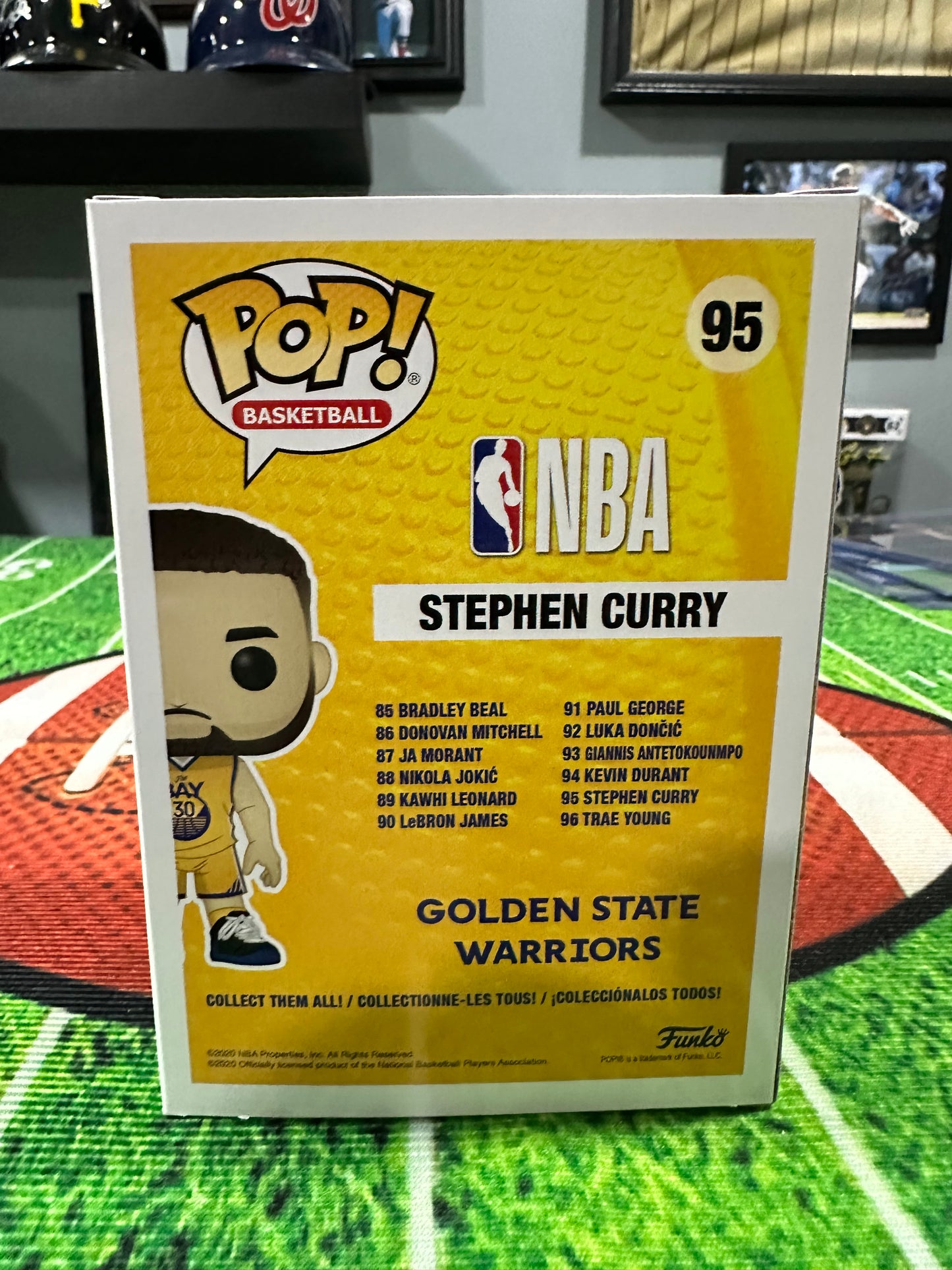Stephen Curry Golden State Warriors Hand Signed Funko Pop # 95  W/ COA