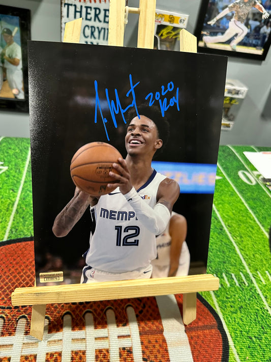Ja Morant Memphis grizzlies Hand Signed 8x10 RC Photo W/ COA