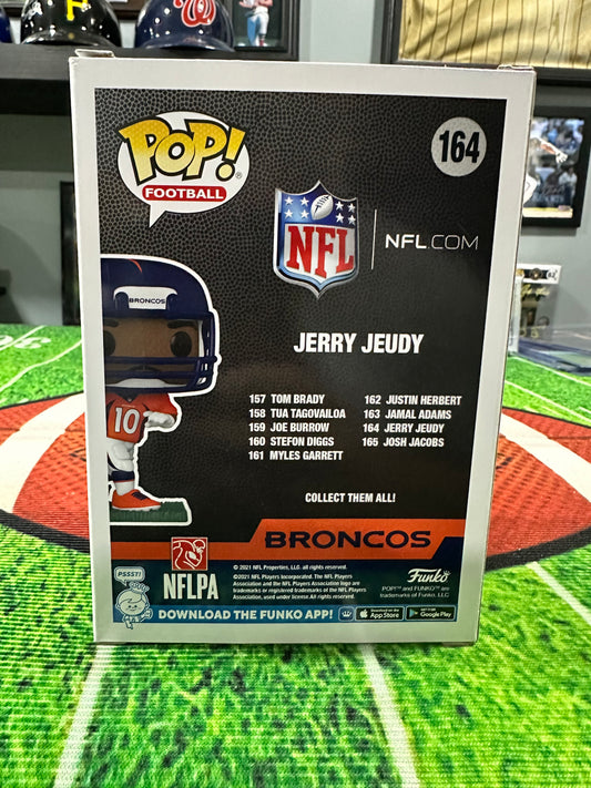 Jerry Jeudy Denver Broncos RB Hand Signed Funko Pop # 164 W/ COA