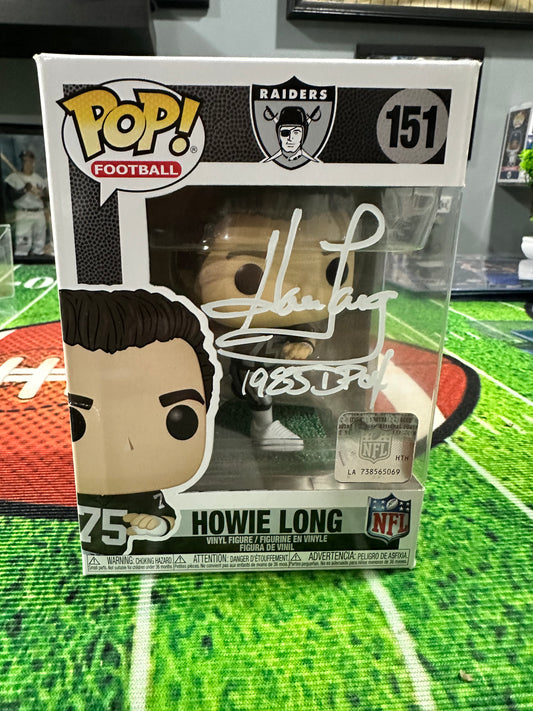 Howie Long HOF Vegas Raiders Hand Signed Funko Pop # 151 W/ COA