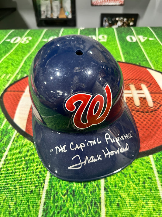 Frank Howard Hand Signed FS Batting Helmet INS " The Capital Punisher " W/ COA JSA