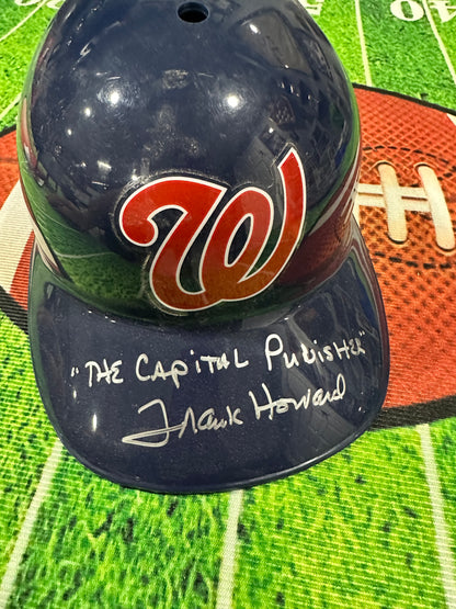 Frank Howard Hand Signed FS Batting Helmet INS " The Capital Punisher " W/ COA JSA