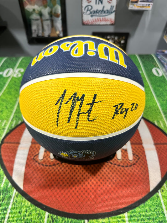 Ja Morsant Memphis Grizzlies Hand Signed Spalding Basketball W/ Coa