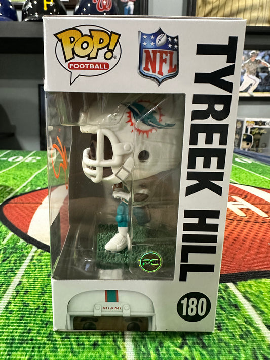 Tyreek Hill Miami Dolphins RB Hand Signed Funko Pop # 180 W/ COA
